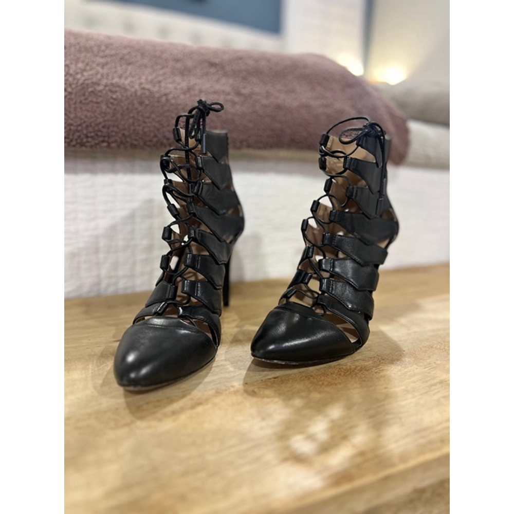 BCBG Max Azria Ma-Bren Lace Up Boots - Picture 4 of 8
